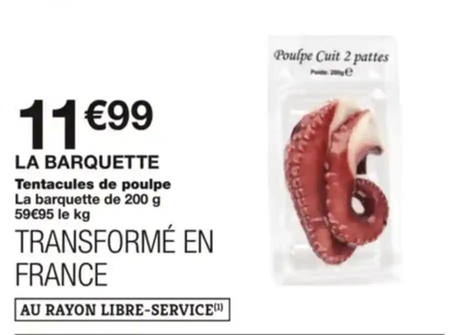 Tentacules de poulpe La barquette de 200 g