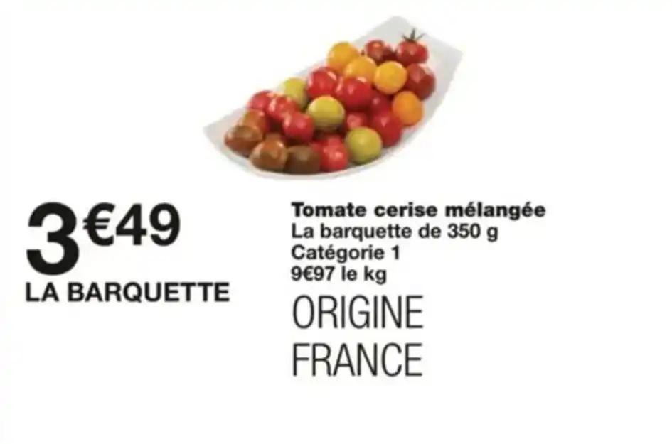 Tomate cerise mélangée La barquette de 350 g