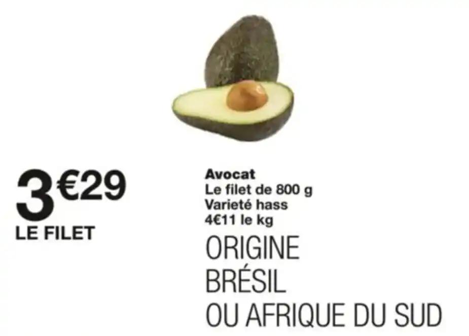 Avocat Le filet de 800 g
