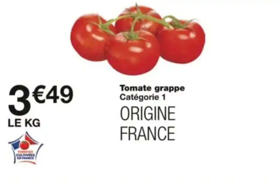 Tomate grappe Catégorie 1