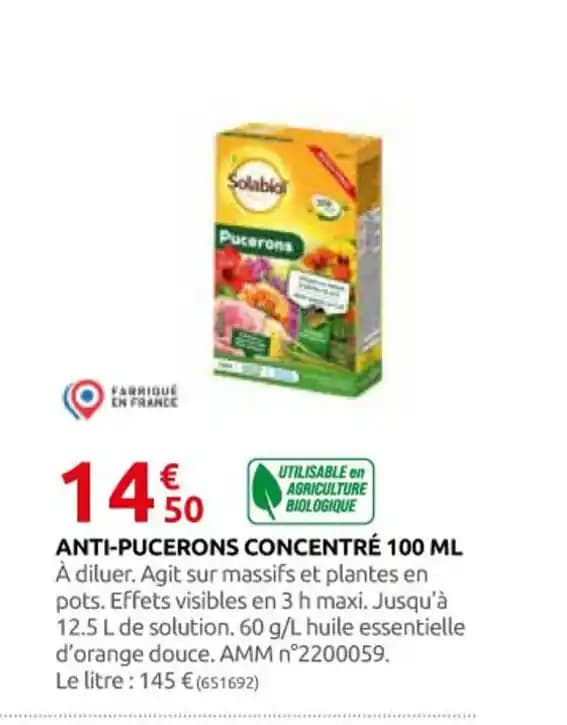 ANTI-PUCERONS CONCENTRÉ 100 ML