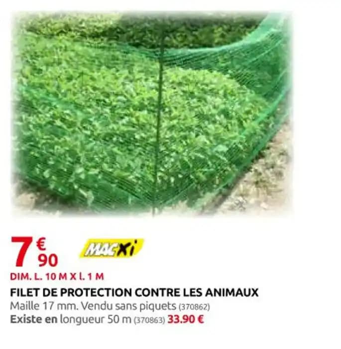 FILET DE PROTECTION CONTRE LES ANIMAUX