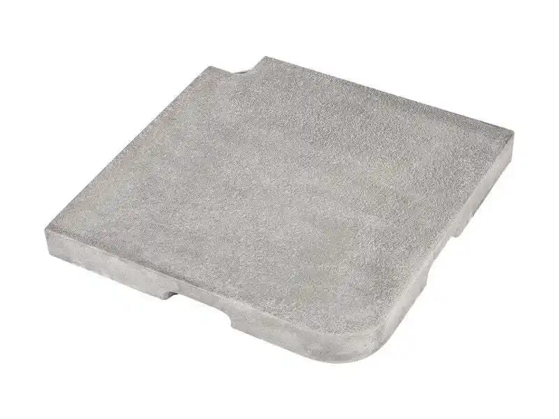 Dalle pour parasol excentré Seclin ton zinc, 22 kg