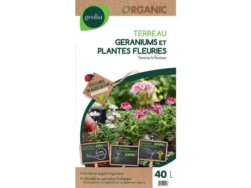 Terreau géraniums GEOLIA, 40 l
