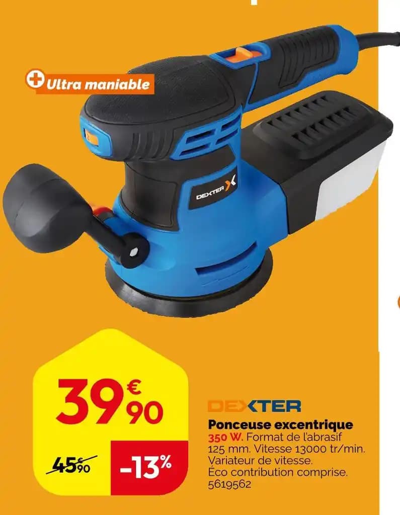 DEXTER Ponceuse excentrique