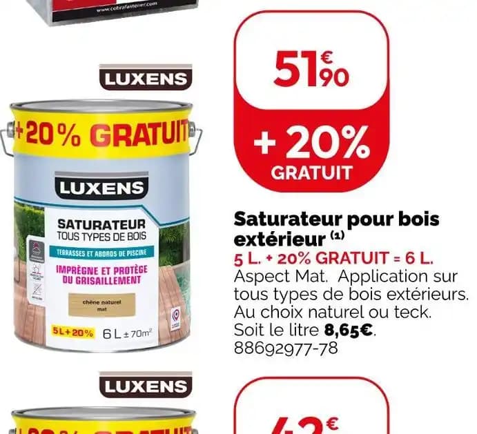 LUXENS Saturateur pour bois extérieur (1)