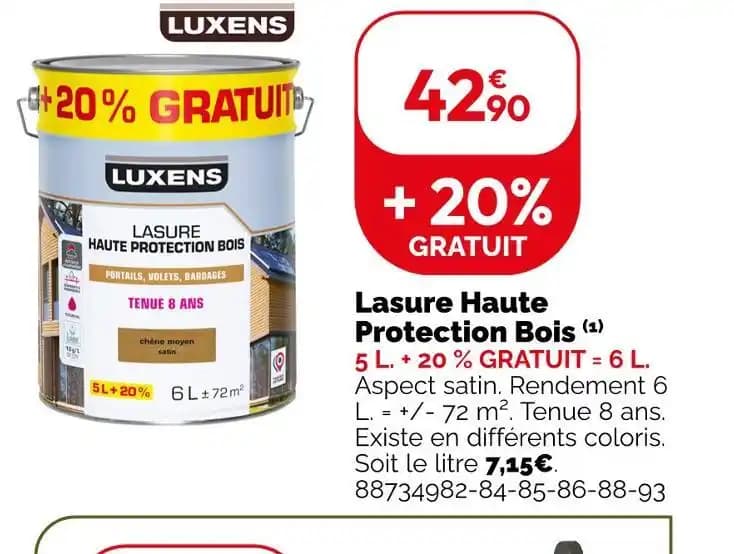 Promotion Exclusives de Lasure bois : Découvrez l'Offre incontournable
