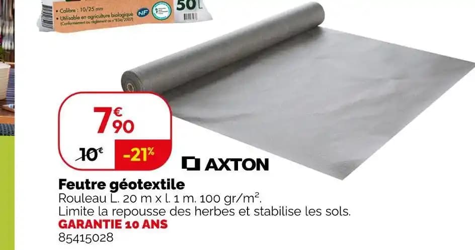 Promotion Exclusives de Feutre geotextile : Découvrez l'Offre incontournable