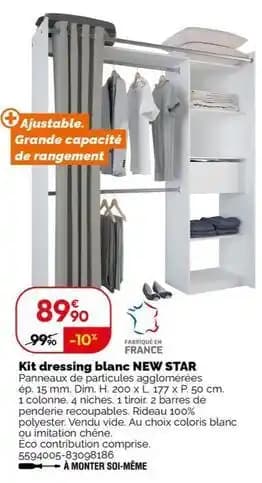New star - kit dressing blanc