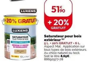 Luxens - sturateur pour bois exterieur