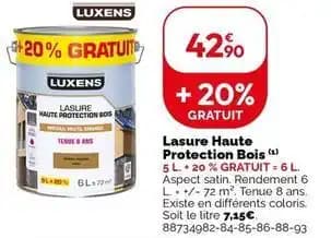 Luxens - lasure haute protection bois