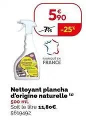 Nettoyant plancha d'origine naturelle