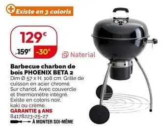 Barbecue charbon de bois phoenix beta