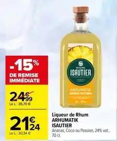 Arhumatik isautier - liqueur de rhum