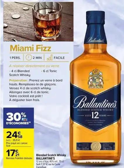 Ballantine's - blended scotch whisky