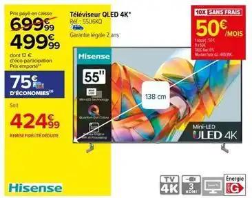 Hisense - téléviseur qled 4k