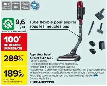 Aspirateur balai x pert flex 6.60