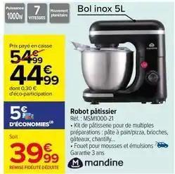 Mandine - robot pâtissier msm1000 21