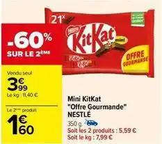 Promotion Exclusives de Mini Kitkat : Découvrez l'Offre incontournable