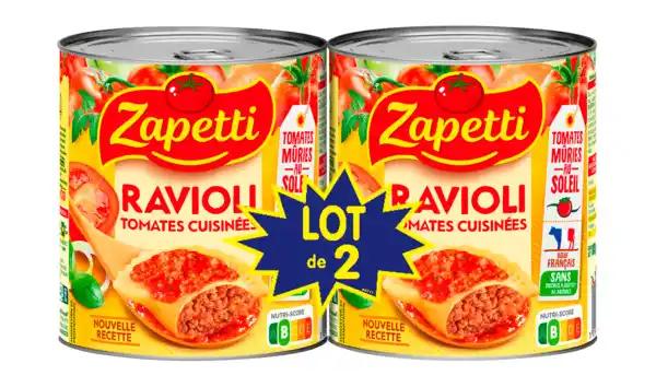 ZAPETTI Ravioli cuisinés à la tomate