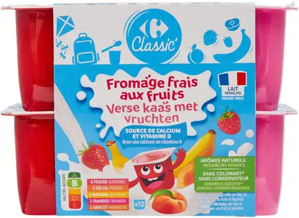 CARREFOUR CLASSIC' Fromage frais aux fruits