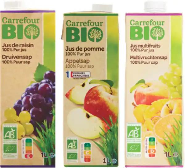 CARREFOUR BIO SUR TOUS LES PURS JUS EN BRIQUE 1 L