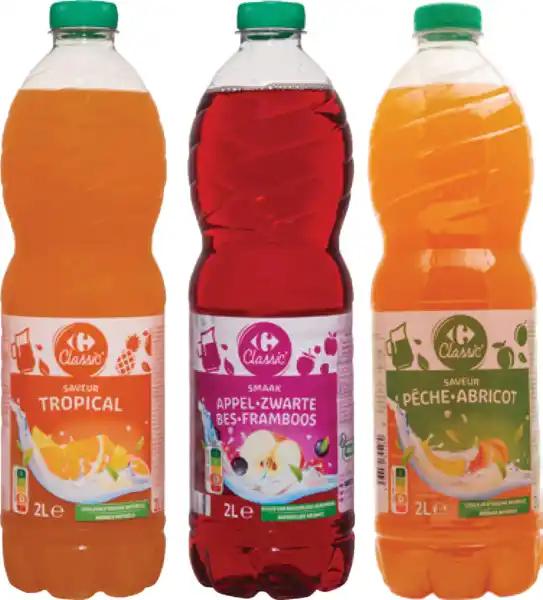 CARREFOUR CLASSIC' SUR TOUTES LES BOISSONS AROMATISÉES AUX FRUITS PLATES 2 L