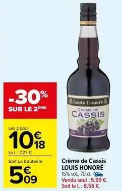 Louis honoré - crème de cassis