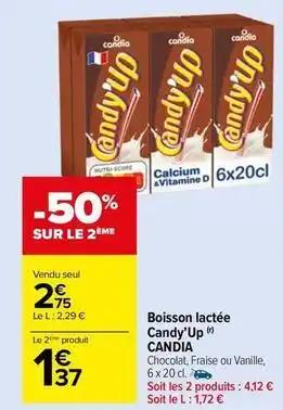 Candia - boisson lactée candy'up
