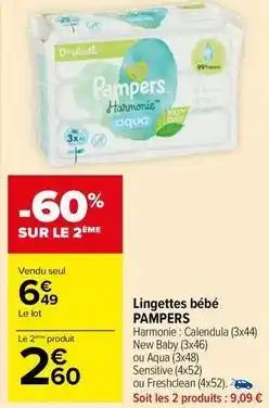 Pampers - lingettes bébé