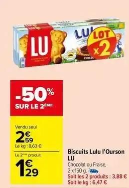 Lu - biscuits lulu l'ourson