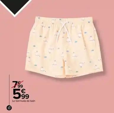Le bermuda de bain