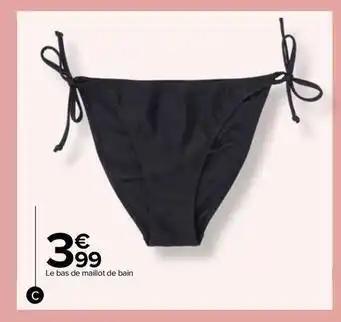 Le bas de maillot de bain