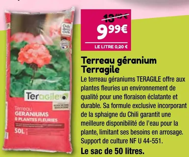 Teragile Terreau géranium