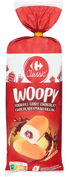 CARREFOUR CLASSIC' Briochettes Woopy fourrées goût chocolat