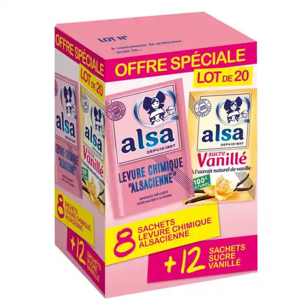 ALSA Sucre vanillé + Levure chimique Offre Spéciale