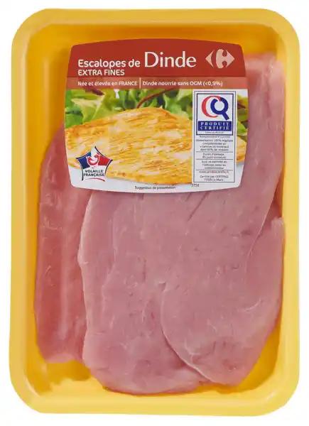 CARREFOUR Escalope extra fines de dinde