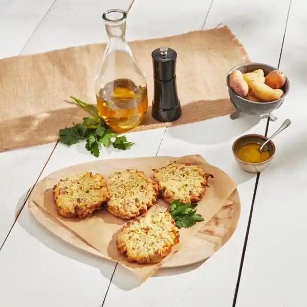 4 râpés de pommes de terre lardons oignons