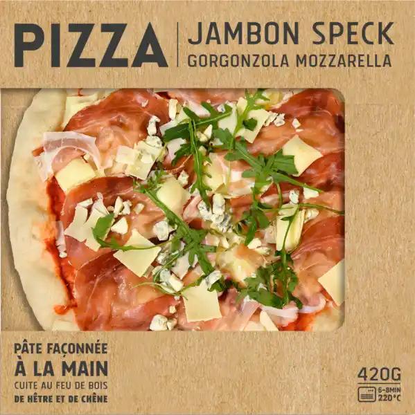 Pizza jambon speck mozzarella