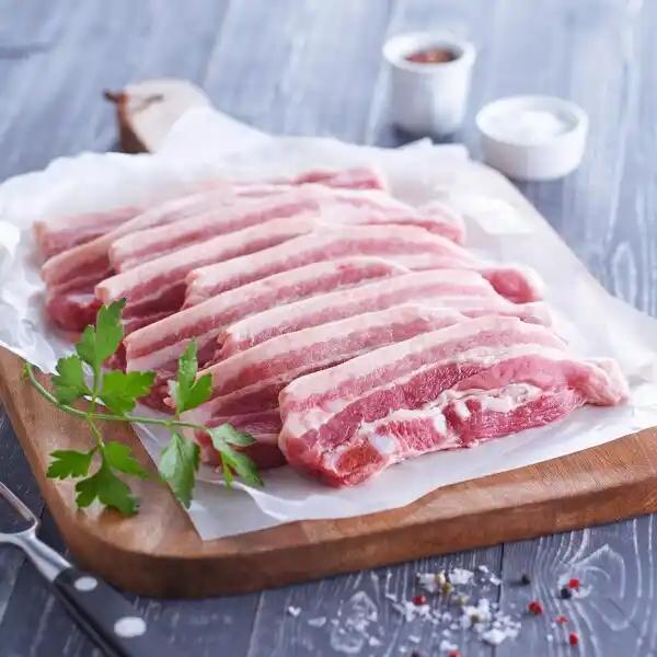 Porc : poitrine tranchée à griller