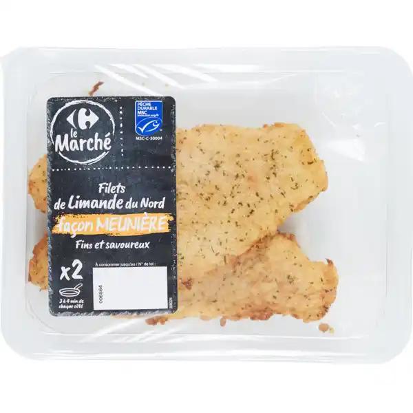Filets de limande du Nord meunière CARREFOUR Le Marché MSC