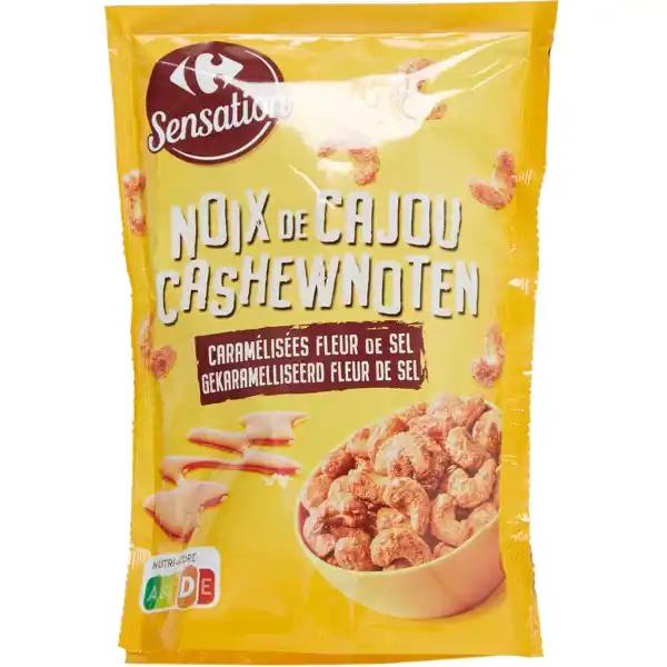 CARREFOUR SENSATION Noix de Cajou Caramélisées Fleur de sel
