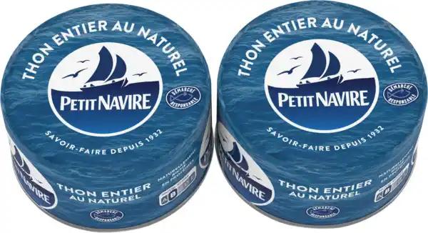 PETIT NAVIRE Thon Entier au Naturel Albacore Démarche Responsable