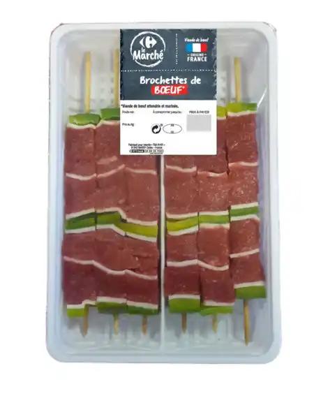 6 brochettes de bœuf gourmandes CARREFOUR Le Marché