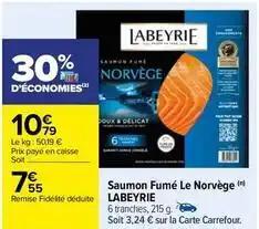 Labeyrie - saumon fume le norvege