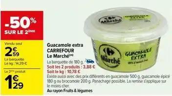 Carrefour - guacamole extra le marché