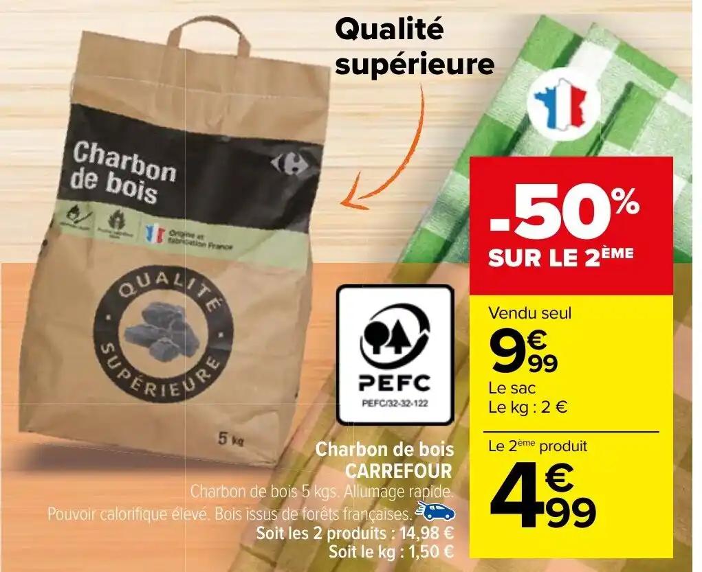 Charbon de bois CARREFOUR