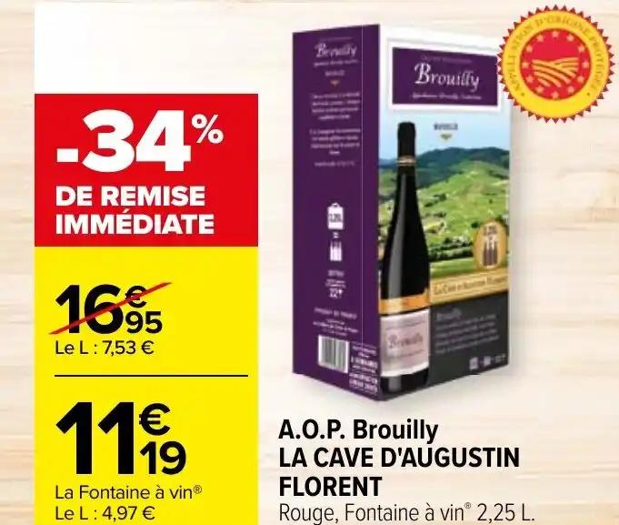 A.O.P. Brouilly LA CAVE D'AUGUSTIN FLORENT