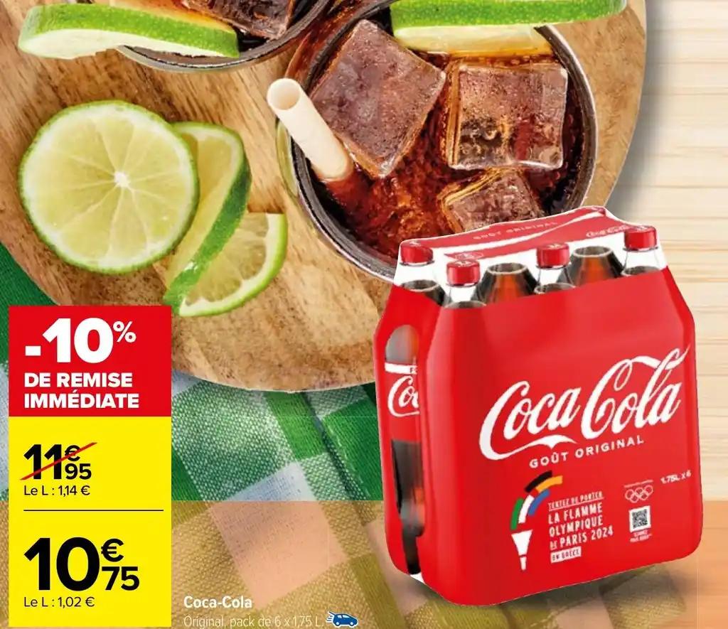 Coca-Cola Original, pack de 6 x 1,75 L