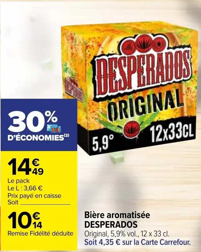 Bière aromatisée DESPERADOS